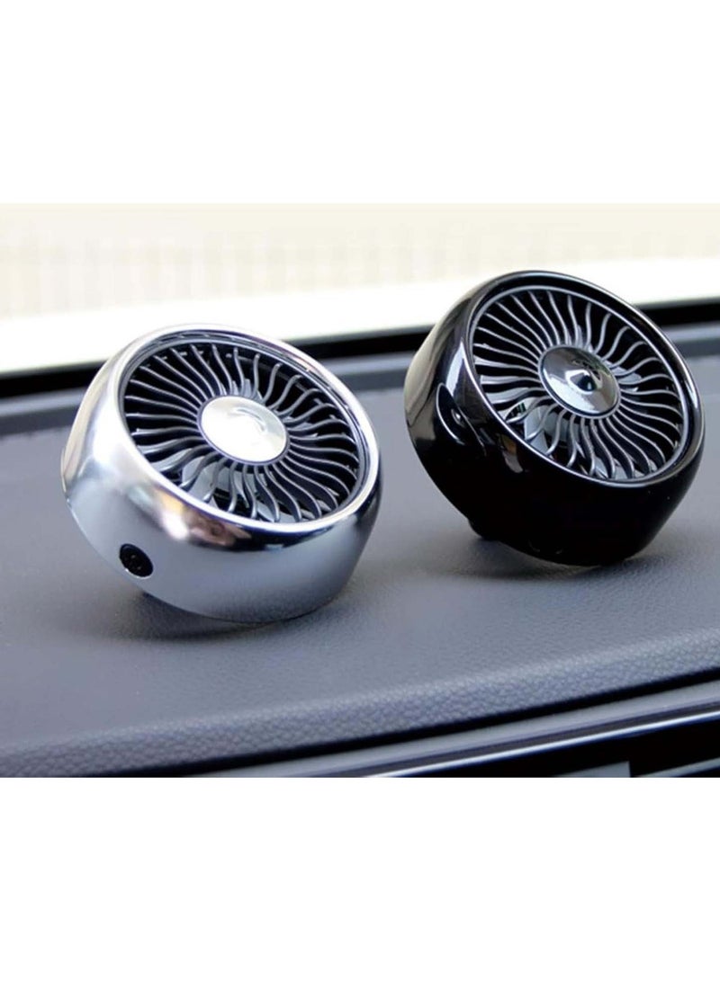 jaexest USB Car Vent Fan – 3-Speed Clip-On Fan with LED Light | Foldable Quiet Portable Cooler for Vehicles, Vans, Trucks, SUVs & RVs – Car Air Circulator for Front & Backseat Passengers – Black - Image 5