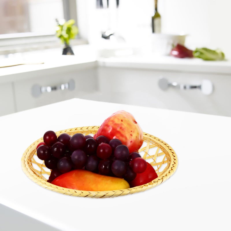 Large Handmade Hollow Weave Retro Fruit and Bread Serving Basket for Kitchen Dining - Image 5