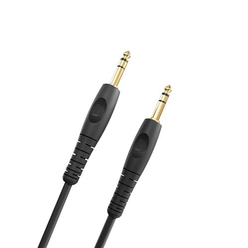 Planet Waves كابلات الجيتار من سلسلة D’Addario Accessories - كابل آلة موسيقية بنهايات ¼ بوصة - كابل جيتار عالي الأداء - للجيتارات، الباس، لوحات المفاتيح - ستيريو - نهاية مستقيمة، 25 قدم - Image 2