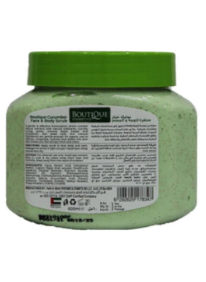 BOUTIQUE Face And Body Scrub Cucumber  600ml  - Image 2