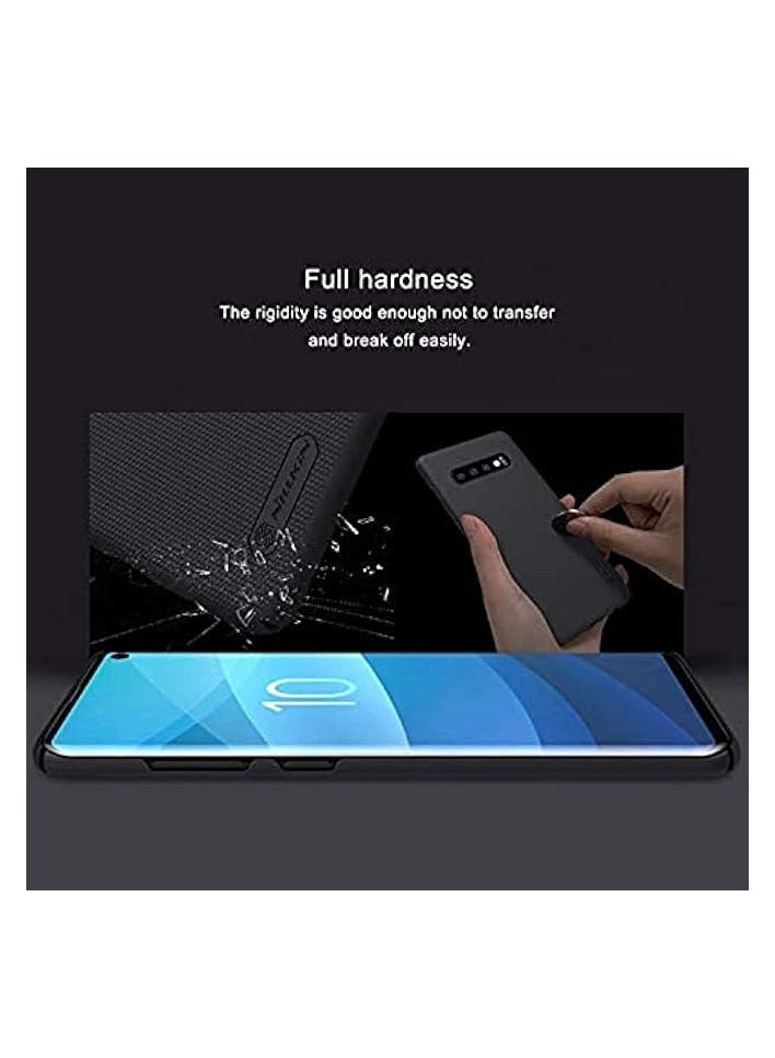 Nillkin Galaxy S10+ / S10 Plus Mobile Cover Super Frosted Hard Shield Phone Case - Black - Image 4