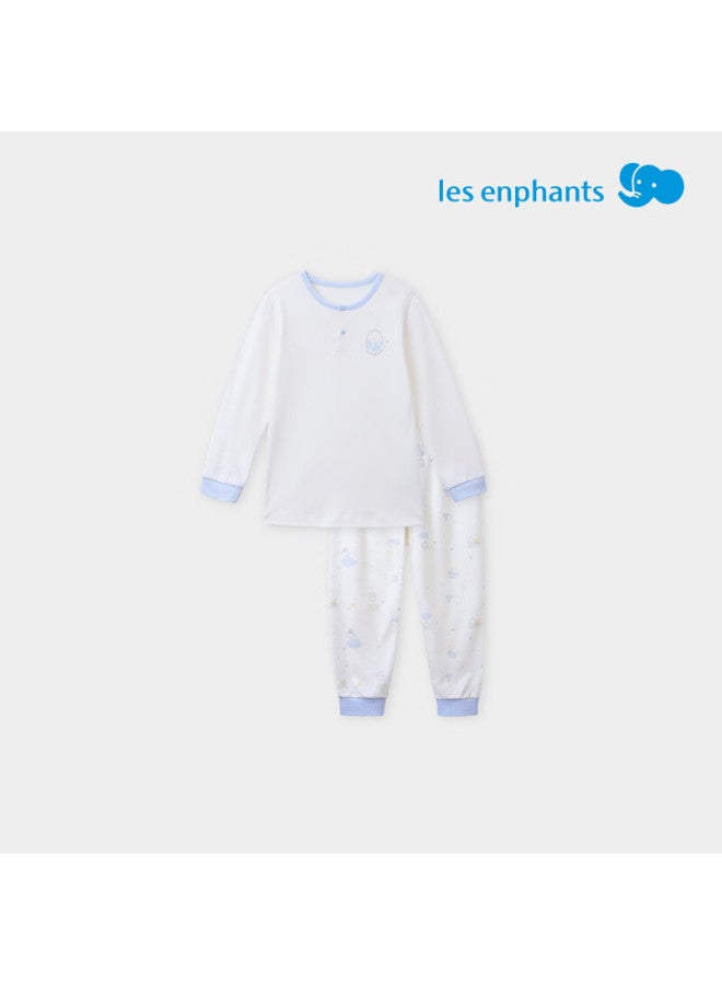 Les enphants Liyingfang Children's Underwear Set Homewear Set Baby Spring And Autumn Underwear Set 110cm - Image 5
