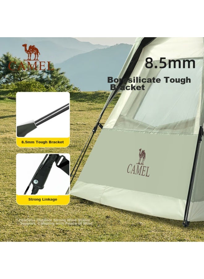 Camel Outdoor Refined Tent, Black Gel Automatic Tent, Portable Sun Protection, Camping Overnight, Park Camping, Canopy Tent B625 - Image 1