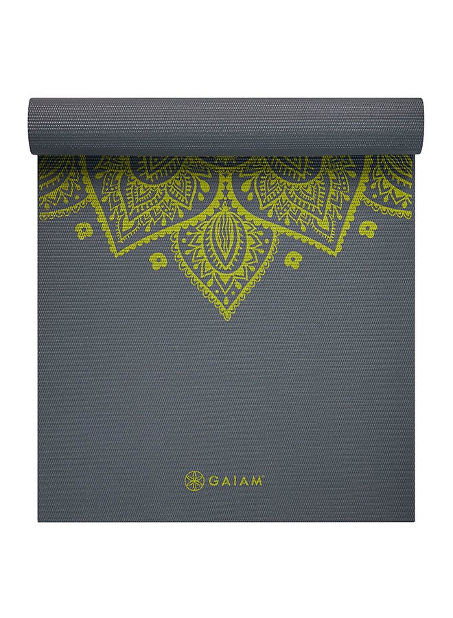 Gaiam Citron Sundial Premium Yoga Mat – 6 mm Cushioned, Non‑Slip & Eco‑Friendly Design  - Image 2