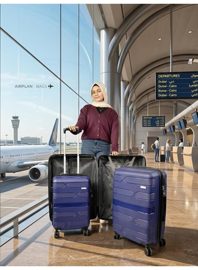 7STARS Luxury travel bag set, designed to withstand shocks and ensure the safety of your contents in style. Sizes (20", 24", 28") - Image 3