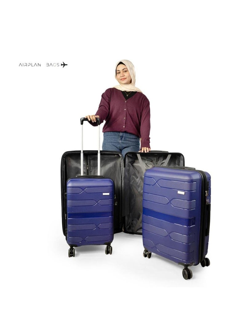 7STARS Luxury travel bag set, designed to withstand shocks and ensure the safety of your contents in style. Sizes (20", 24", 28") - Image 2