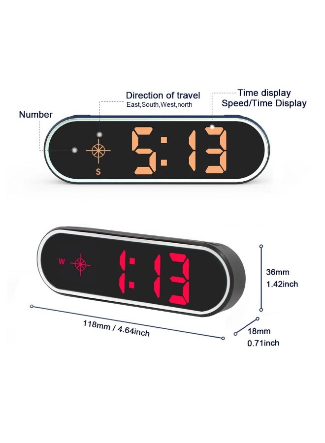 كيلا عداد السرعة الجديد الملون HUD GPS، عداد السرعة الرقمي MPH KM/H شاشة عرض أمامية للسيارات والشاحنات، كابل USB، توصيل وتشغيل (7 ألوان/ميل/ساعة كم/ساعة) - Image 2