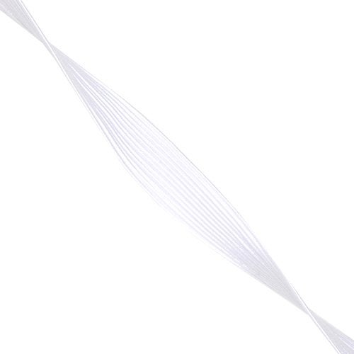 Mandala Crafts 12mm 20 Yds Roll of White Elastic Bands for Sewing - 1/2 Flat Elastics Cord - 1 2 Inch Braided Stretch Straps for Crafting - Image 3