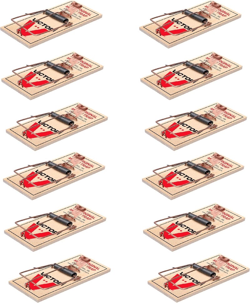 Victor فخ الفئران المعدني فيكتور M150-12 مصنوع من خشب FSC المستدام - 12 فخاً - Image 1