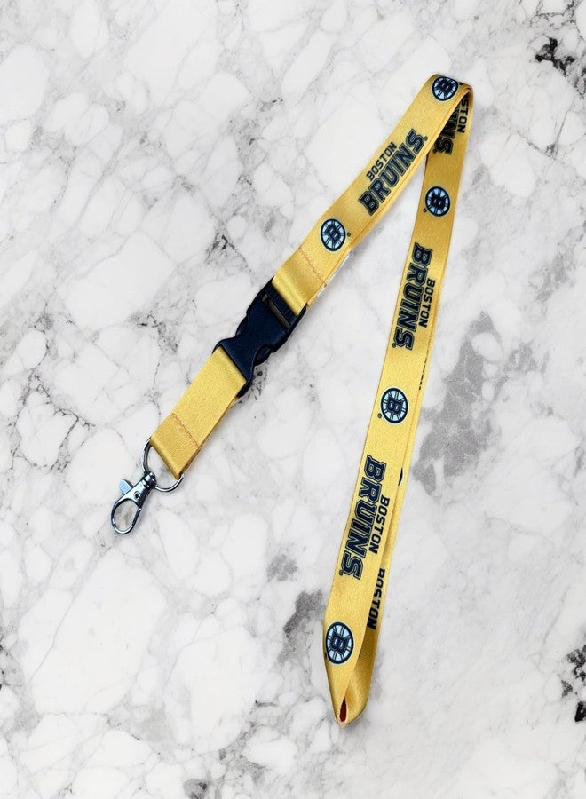 Desert Cactus Boston Bruins Lanyard NHL National Hockey League Car Keys ID Badge Holder Keychain Detachable Breakaway Snap Buckle (Lanyard 1 - Yellow) - Image 5