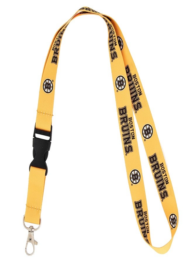 Desert Cactus Boston Bruins Lanyard NHL National Hockey League Car Keys ID Badge Holder Keychain Detachable Breakaway Snap Buckle (Lanyard 1 - Yellow) - Image 2
