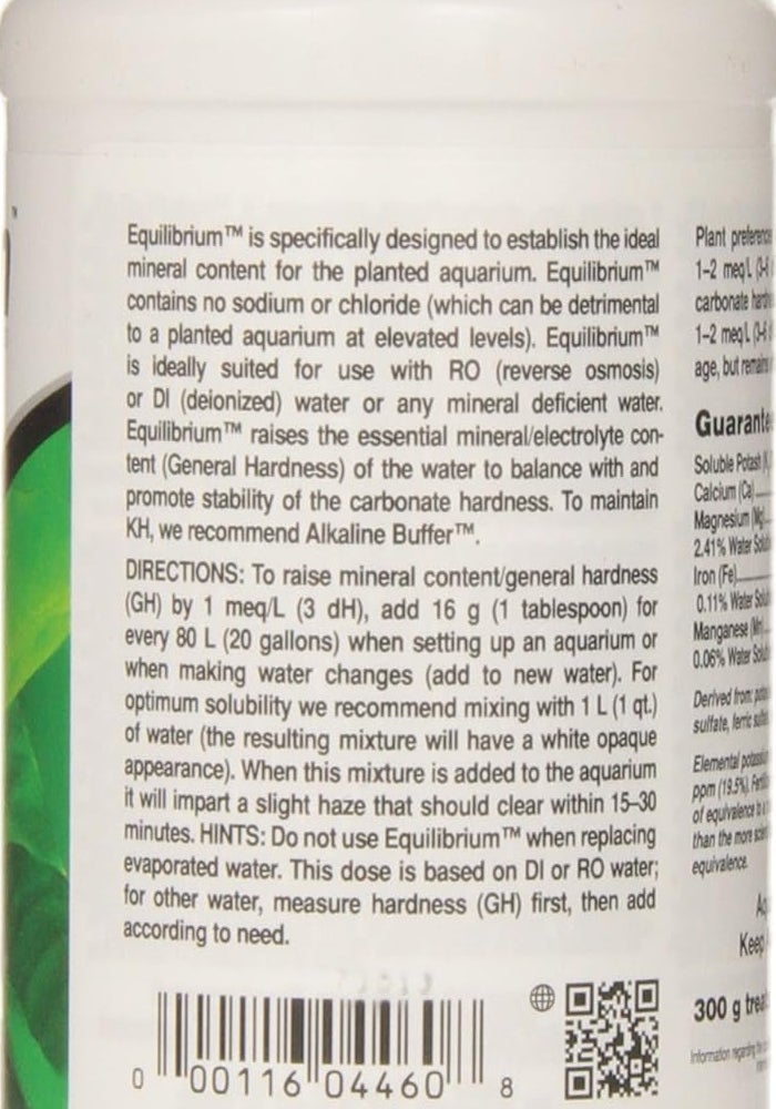 Seachem Equilibrium Aquarium Water Conditioner - 300g for Optimal Mineral Balance - Image 2