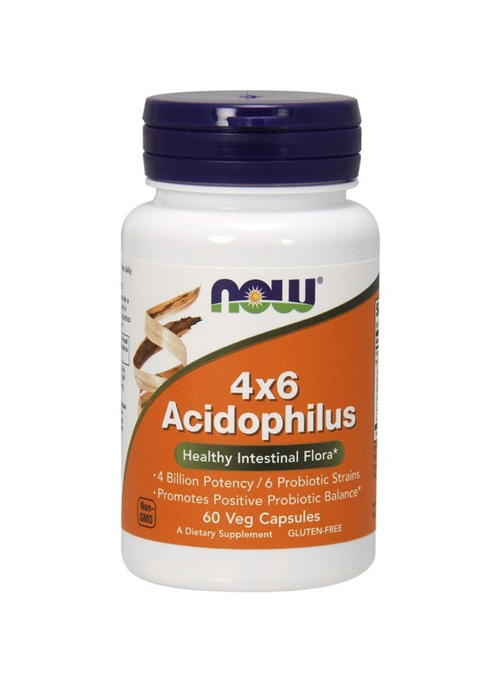 now Acidophilus 4X6 Capsules 60