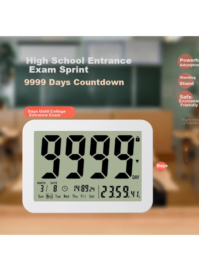 Hense Creative Clock Day Timer High School Exam Countdown Magnetic Student Children's Desktop Clock Ht07 Back To School Season - Image 3