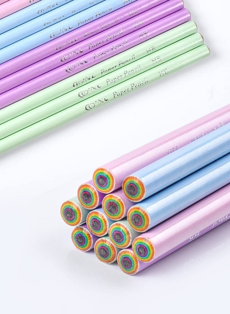 KASTWAVE Pencils Lead Pencils Woodcase friendly Wood Plastic Free Recycled Paper 2 HB Pencils For School and Office Supplies, Pre-sharpened,12-Pack - Image 4