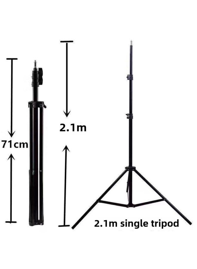 HT-18R Arm Lamp Live Bracket Fill Light Lamp Short Video Lighting Lamp Anchor Beauty LED Lamp Holder-Color:2.1 M Bracket  - Image 1