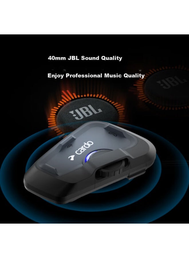 Cardo Motorcycle Helmet Bluetooth Headset, Riding Noise Reduction Waterproof, Freecom2xsingle Original Box - Image 3
