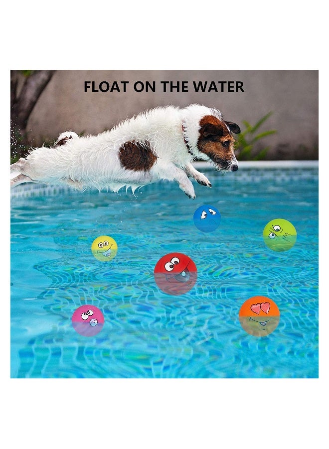 Generic Interactive Squeaky Dog Toy Set Funny Face Latex Rubber Balls for Small Medium Puppies 6PCS  - Image 5