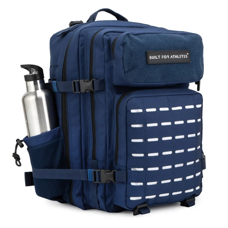 Built for Athletes LARGE GYM BACKPACK BUILT FOR ATHLETES NAVY WHITE