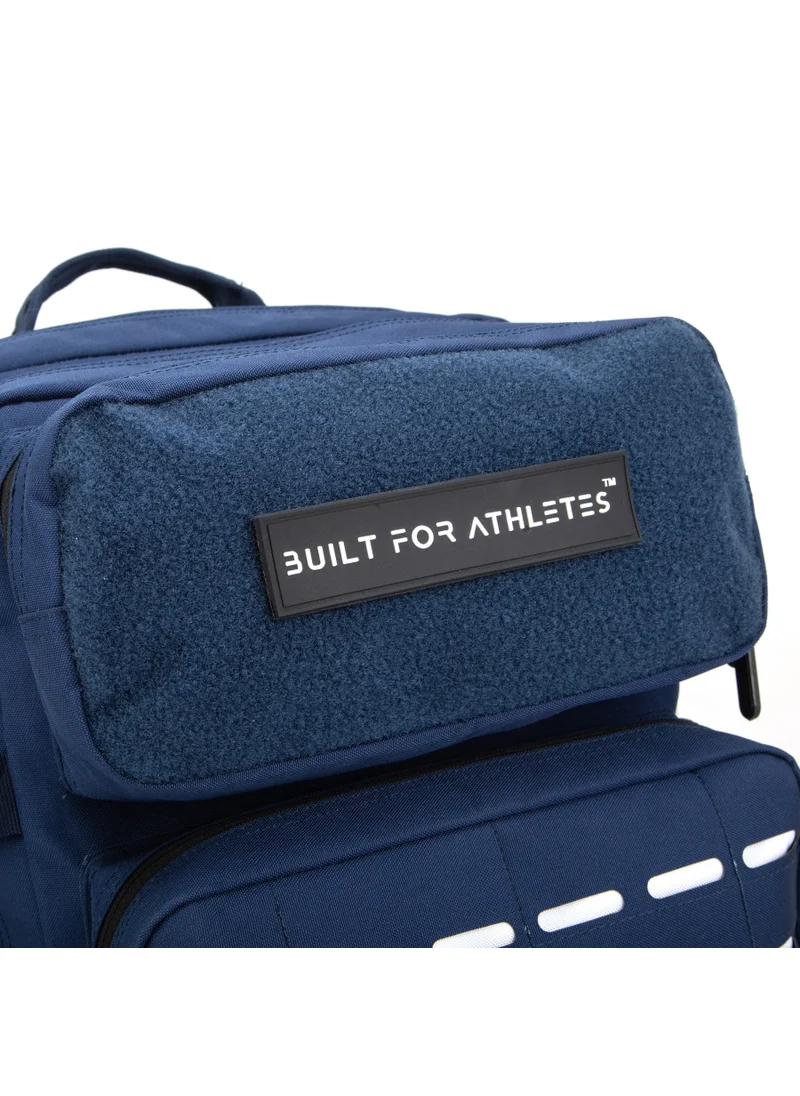 Built for Athletes LARGE GYM BACKPACK BUILT FOR ATHLETES NAVY WHITE