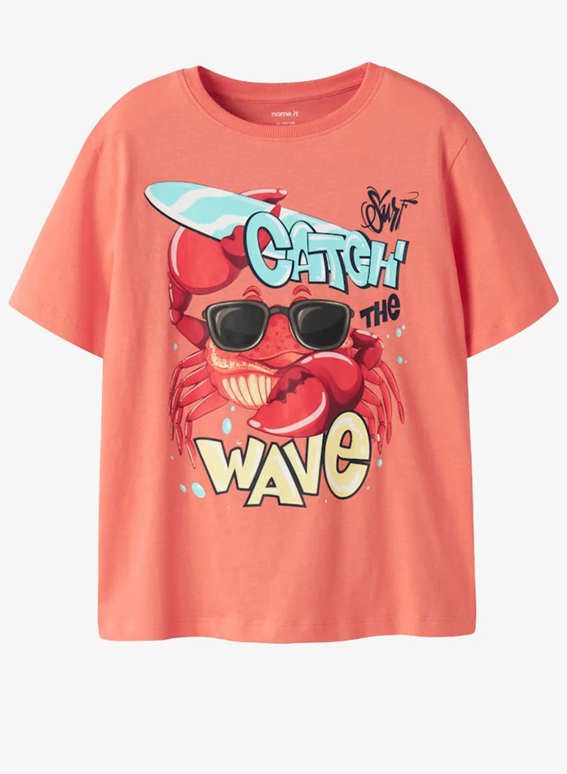 NAME IT Kids Graphic Crew Neck T-Shirt