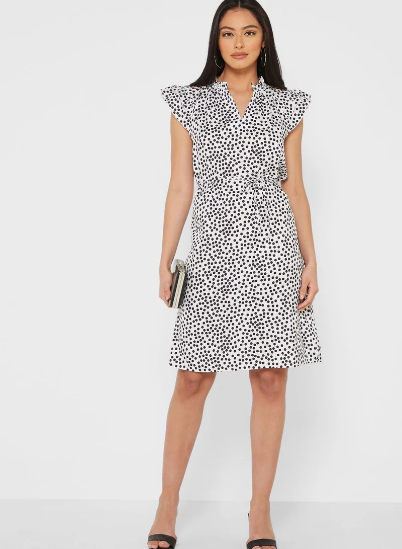 ELLA Polka Dot Print Dress