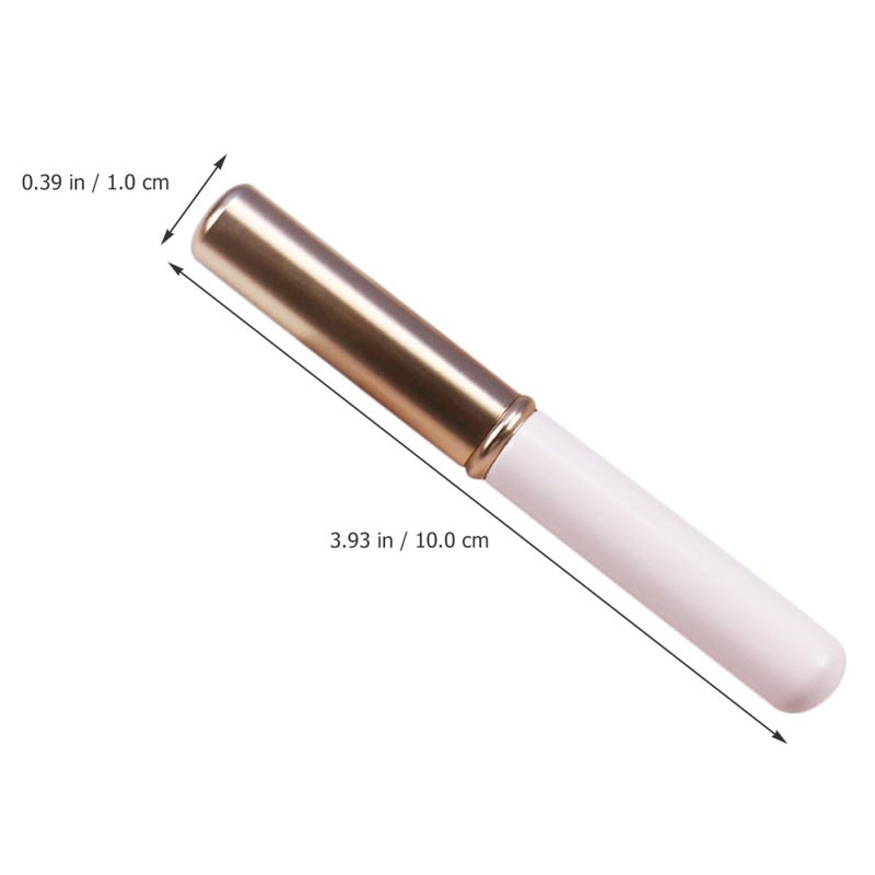 3pcs Lipstick Lip Brush Set with Lid Lip Gloss Applicator Brushes in Purple White Pink for Women’s Makeup and Concealer Tool - Image 2
