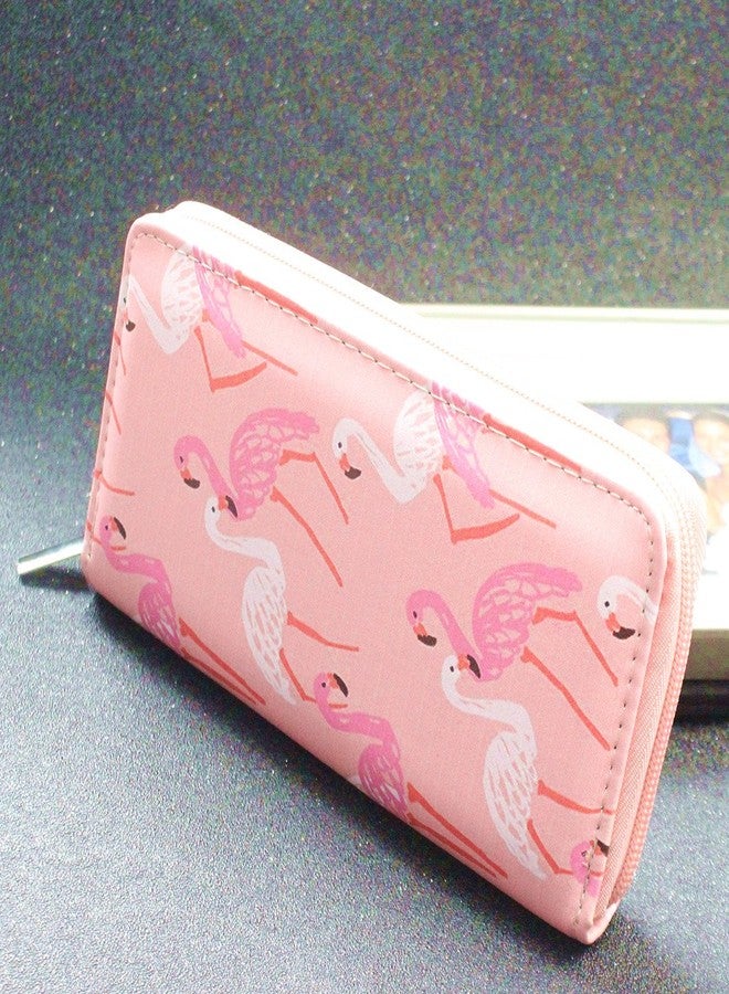 Timlee Cute Flamingo Wallets Long Purse For Girls Women Unicorn Zipper Wallet Christmas Gift(Flamingo Pink) - Image 4