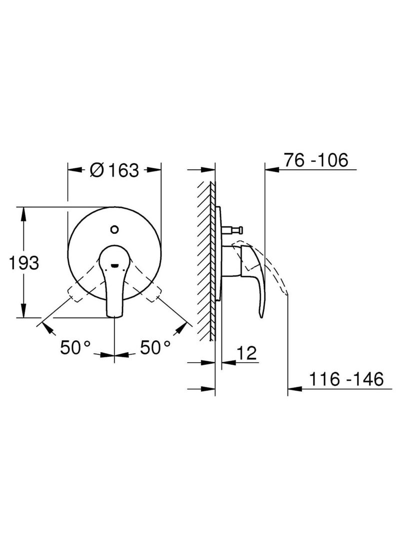 Grohe bidet face - with streamlined design and high installation flexibility