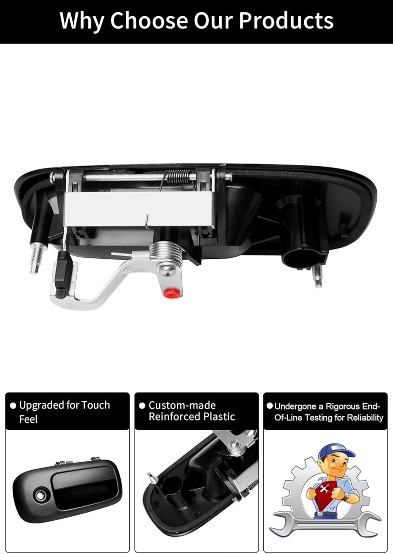 Gledewen Exterior Door Handle for Chevy Express & GMC Savana - Image 4