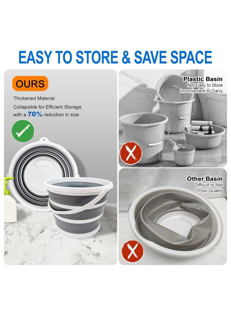 دلو بلاستيك قابل للطي 5 لتر (1.32 جالون) - Image 4