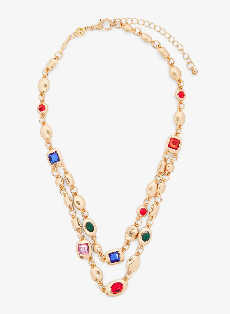 Ginger Colorful Jewel Necklace