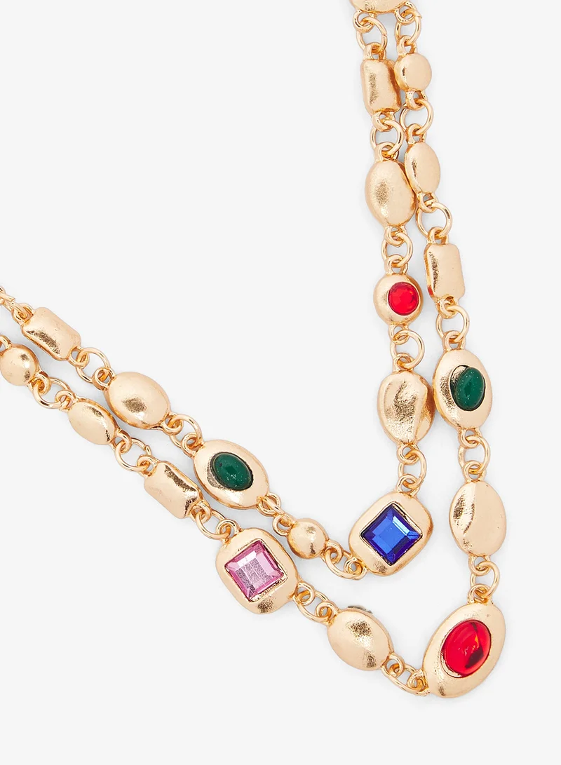 Ginger Colorful Jewel Necklace