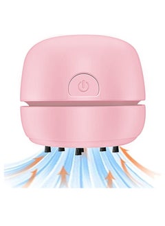 OUYoo OUYoo desktop vacuum, USB charging, mini desktop vacuum, cleans rubber crumbs, dust, cordless, 360 rotation design, suitable for keyboards, home, school,Stationery， office, car(pink).  - Image 1