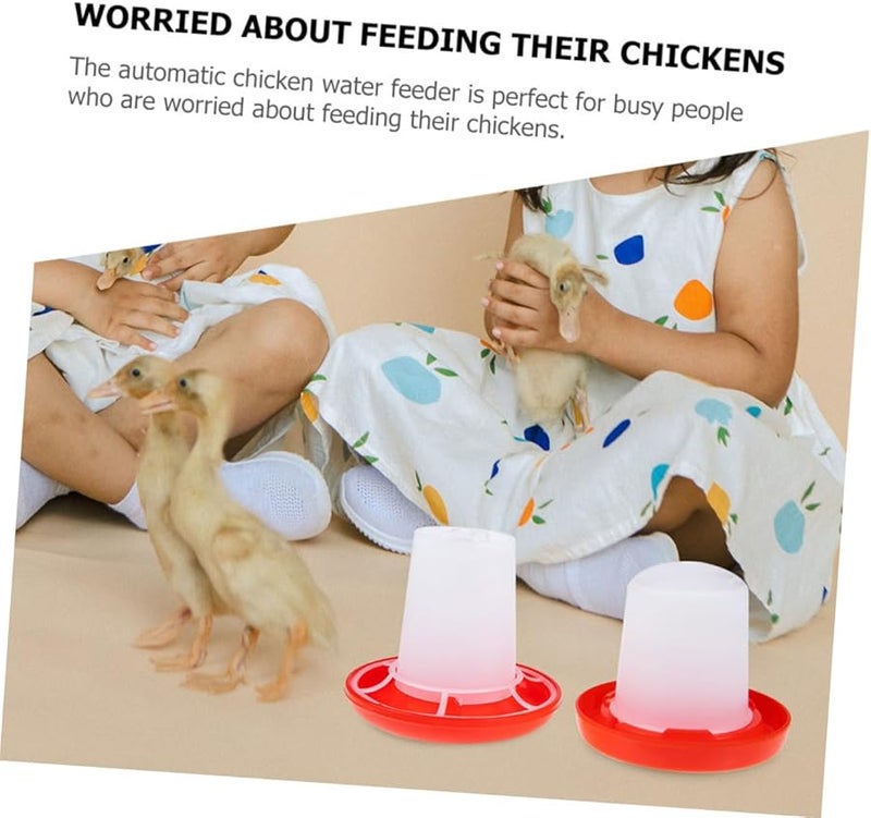 Automatic Chicken Water Feeder Poultry Waterer Durable Easy to Clean for Home Farm Use - Image 4