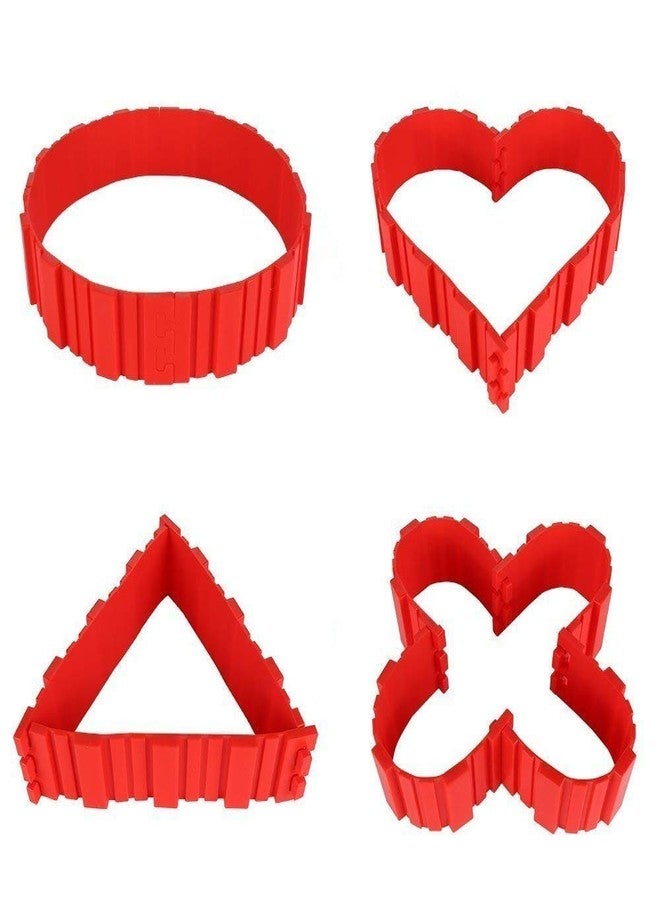 Cpixen Silicone Multi-Shape Imagination Cake Mold Baking Tools Cake Decor 4 pcs Magic Bake Snake Made Different Shape Cake at Home Or Kitchen - Image 1