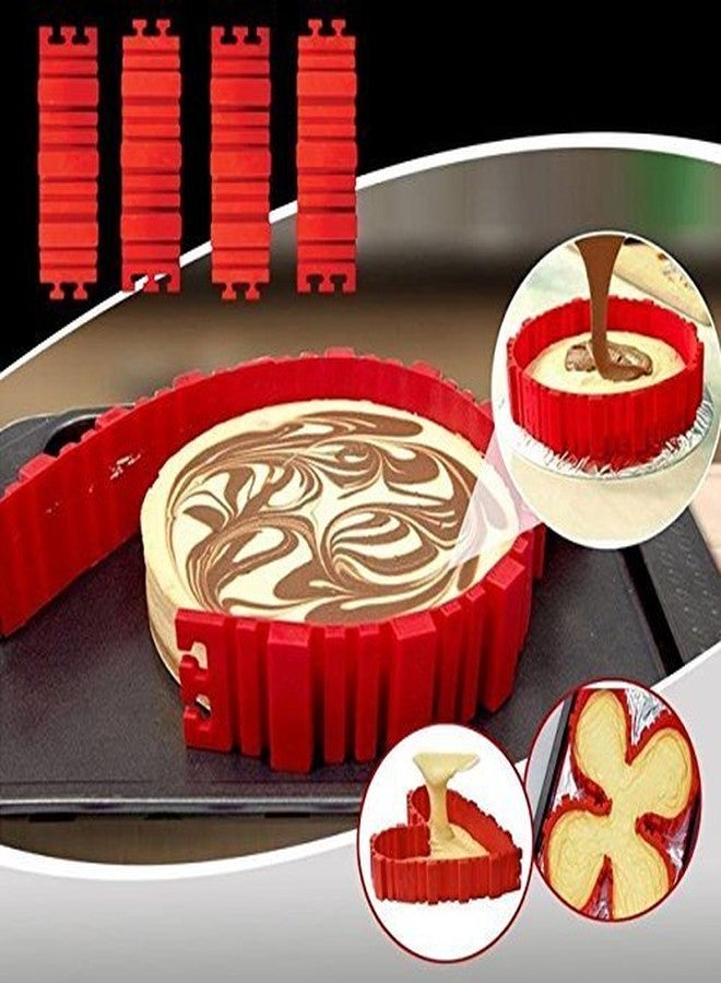 Cpixen Silicone Multi-Shape Imagination Cake Mold Baking Tools Cake Decor 4 pcs Magic Bake Snake Made Different Shape Cake at Home Or Kitchen - Image 4