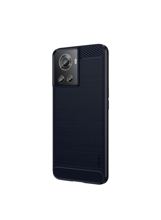 MOFI Case For OnePlus Ace / 10R 5G Gentleness Series Brushed Texture Carbon Fiber Soft TPU Case  - Image 2