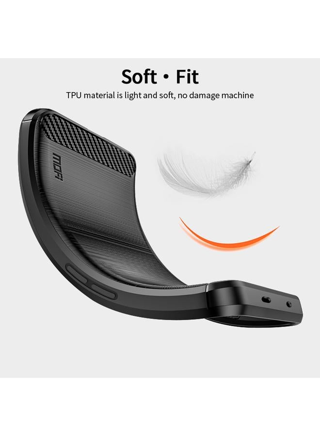 MOFI Case For OnePlus Ace / 10R 5G Gentleness Series Brushed Texture Carbon Fiber Soft TPU Case  - Image 4
