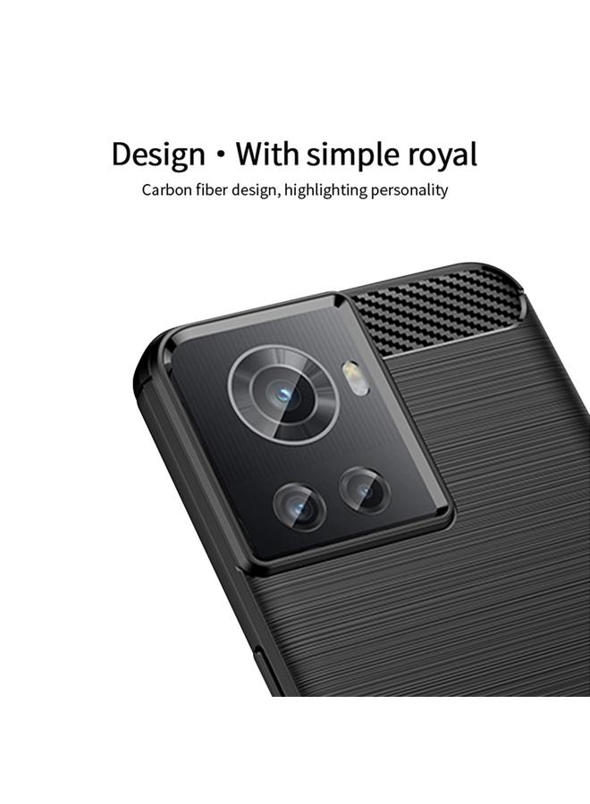 MOFI Case For OnePlus Ace / 10R 5G Gentleness Series Brushed Texture Carbon Fiber Soft TPU Case  - Image 5