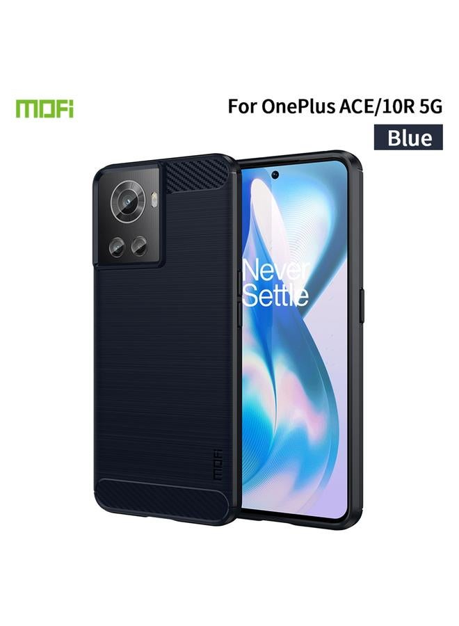 MOFI Case For OnePlus Ace / 10R 5G Gentleness Series Brushed Texture Carbon Fiber Soft TPU Case  - Image 1