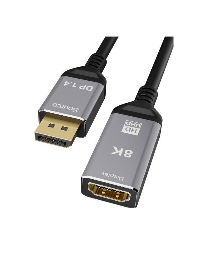 CableDeconn Dp1.4 To Hdmi2.1 Converter 8k Hd 144hz Desktop Computer External Tv Projection Adapter - Image 1
