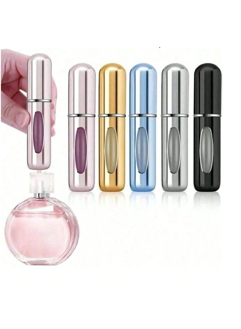 5ml Portable Perfume Travel Refillable Bottle - Mini Atomizer Spray Dispenser for On-The-Go Purse and Pocket