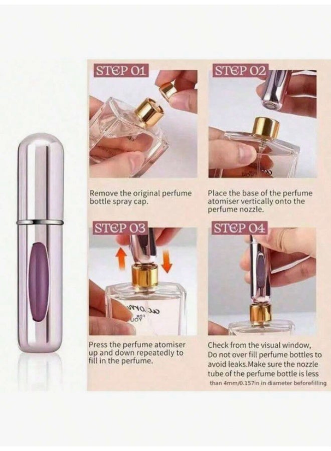 5ml Portable Perfume Travel Refillable Bottle - Mini Atomizer Spray Dispenser for On-The-Go Purse and Pocket - Image 2