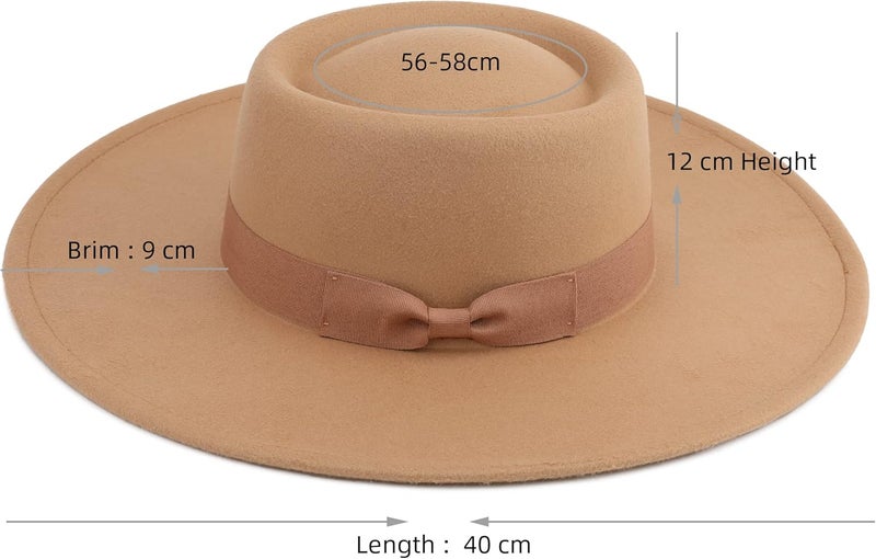 Pro Celia Big Wide Brim Women Fedora Hat - Image 2