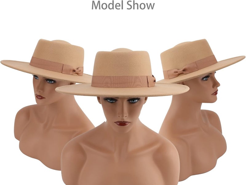 Pro Celia Big Wide Brim Women Fedora Hat - Image 4