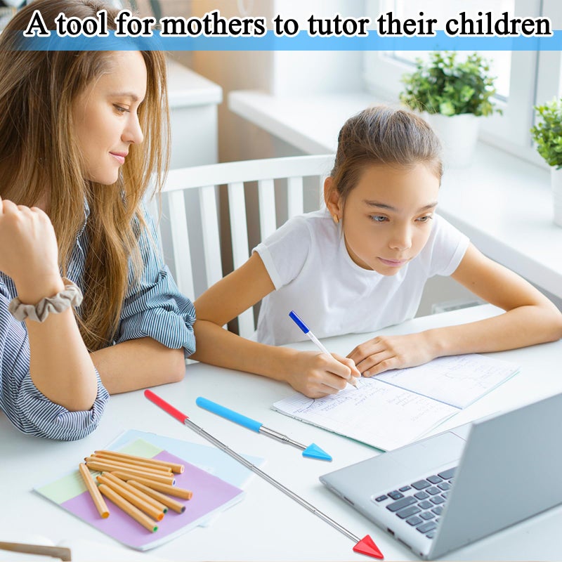 Engrowtic 12 Pcs Telescopic Teacher Pointer Stick for Classroom Arrow Extendable Teaching Pointer Handheld Retractable for School Presenter Whiteboard Back to School Supplies - Image 5