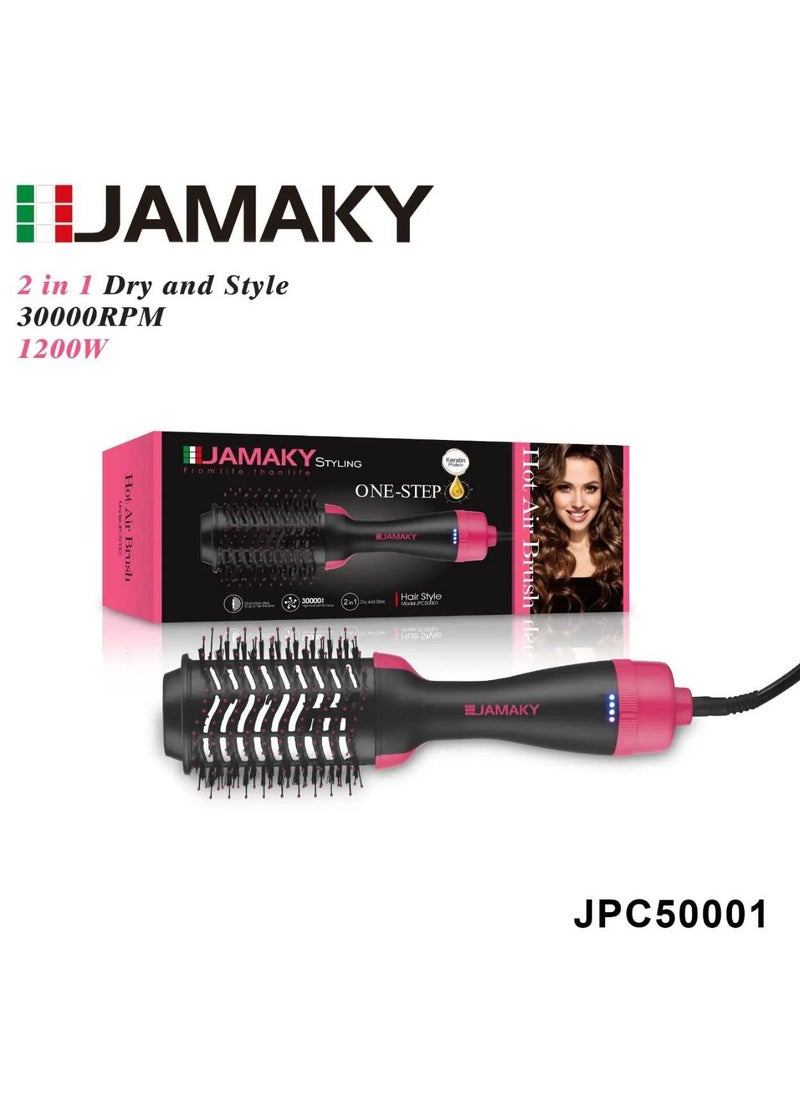 JAMAKY Italy Professional hair Brush dedicated to applying keratin and protein - JPC50001 , with Italian technology 