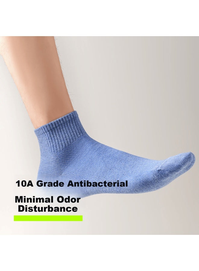 Youkeshu Men's Socks Autumn Winter Pure Cotton Short Sports Socks 10a Antibacterial Deodorant Sweat-absorbing Breathable Anti-pilling Casual Socks - Image 4