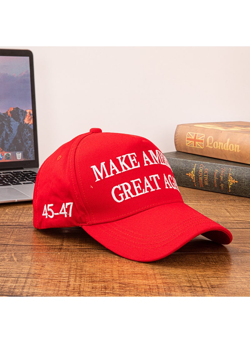 Generic 2024 USA Election Cap 45-47 Duckbill red  - Image 4
